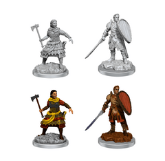 DND UNPAINTED MINIS WV21 HUMAN FIGHTERS